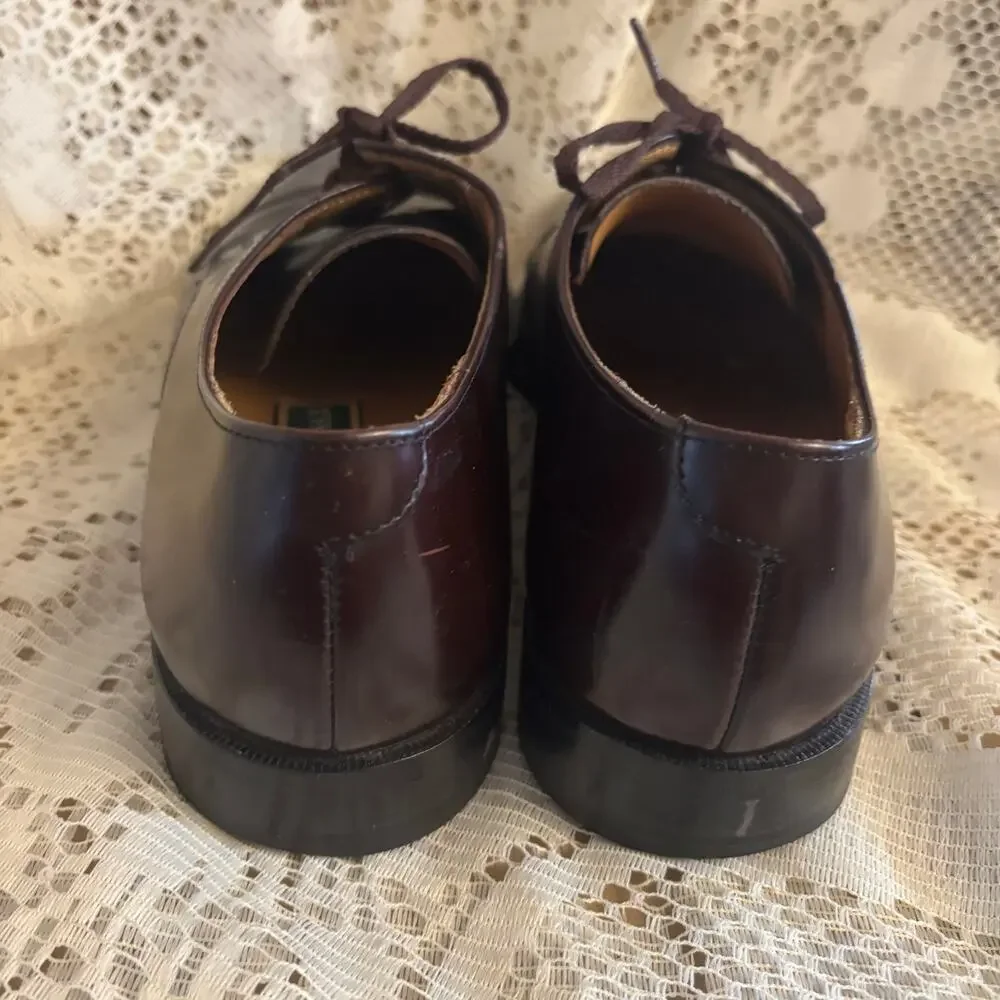Cole Haan Men's US 10.5 Dark Burgundy Cap-Toe Oxford Shoes